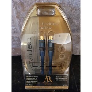 Acoustic Research NEW Gold Plated S-Video Connector Cable AP021 6FT  J020
